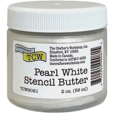 TCW - Stencil Butter couleur «Pearl White» 2 oz  